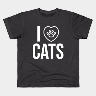 I Love Cats - Pets Kids T-Shirt